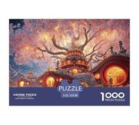 Sinoshow_24085_3D_Cartoon_Fantasy_Hobbit_Village_with_Pink_and__6d5d9f2f-3817-47da-848b-75e7a9698b96_2 1000 Pièces Casse-tête Difficile, Dur, Quasi Impossible Puzzle, Cadeau De Noël Aux Images Éclata