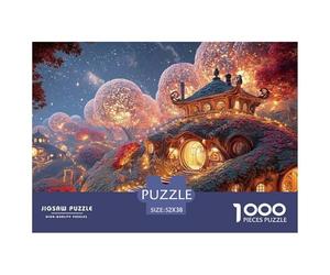 Sinoshow_24085_3D_Render_of_a_Cozy_Hobbit_Home_in_The_Shire_Wit_3e7bc161-2dc0-46ad-b95e-076ab90e3fde_1 1000 Pièces Casse-tête Stimulant Et Éducatif Jeu De Puzzle, Cadeau De Noël Aux Images Éclatantes