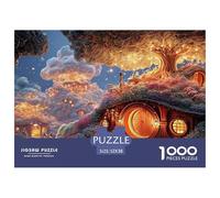 Sinoshow_24085_3D_Render_of_a_Hobbit_House_Under_a_Large_Tree_w_27f3967f-173c-4a38-9d95-277c183dd534_2 1000 Pièces Casse-tête Difficile, Dur, Quasi Impossible Puzzle, Cadeau De Noël Aux Images Éclata