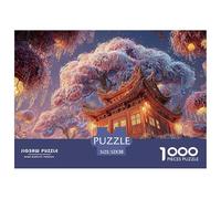 Sinoshow_24085_3D_Render_of_a_Small_House_Covered_in_Purple_and_c02f17da-c073-443a-982a-3460be905ee9_3 1000 Pièces Casse-tête Stimulant Et Éducatif Puzzle, Jeu Familial Anti-Stress, Jouets Familiaux