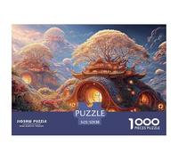 Sinoshow_24085_3D_Render_of_Hobbit_Houses_with_Trees_on_The_roo_3fa15b79-f744-41b6-a653-cf88726bc2f3_2 1000 Pièces Casse-tête Difficile, Dur, Quasi Impossible Puzzle, Jeu Familial Anti-Stress, Jouets