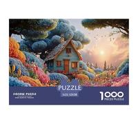 Sinoshow_24085_a_Beautiful_Cottage_Surrounded_by_Colorful_Flowe_42d56499-9590-4fd5-a0aa-2a2df9ac2f18_2 1000 Pièces Puzzles Difficile, Dur, Quasi Impossible Jeu De Puzzle, Jouets Éducatifs Uniques Et