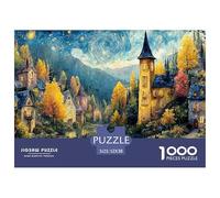 Sinoshow_24085_a_Beautiful_Fantasy_Village_nestled_in_The_Heart_0eca3716-e183-4064-a0ef-a818d5f2491d_4 1000 Pièces Casse-tête Difficile, Dur, Quasi Impossible Jeu De Puzzle, Cadeau De Noël Aux Images