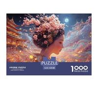 Sinoshow_24085_a_Beautiful_Geisha_Woman_with_Dark_Hair_and_Cher_a3f46cfc-6cd4-44d0-9341-7589b9cff68f_3 1000 Pièces Casse-tête Stimulant Et Éducatif Puzzle, Jeu Familial Anti-Stress, Cadeaux D'anniver