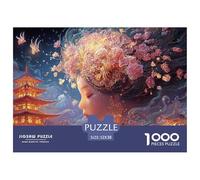 Sinoshow_24085_a_Beautiful_Geisha_Woman_with_Dark_Hair_and_Cher_a3f46cfc-6cd4-44d0-9341-7589b9cff68f_4 1000 Pièces Casse-tête Difficile, Dur, Quasi Impossible Puzzle, Jouets Éducatifs Uniques Et Stim