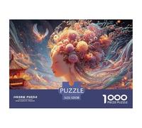 Sinoshow_24085_a_Beautiful_Girl_with_Hair_Made_of_Colorful_Flow_293dd525-6db4-445b-9f3f-e23678f315b8_1 1000 Pièces Casse-tête Stimulant Et Éducatif Puzzle, Cadeau De Noël Aux Images Éclatantes, Jouet