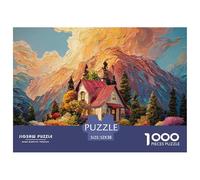 Sinoshow_24085_a_Beautiful_House_in_The_Mountains_Surrounded_by_1ad5b187-365d-4090-848e-7ad32579535d_3 1000 Pièces Puzzles Difficile, Dur, Quasi Impossible Jeu De Puzzle, Cadeau De Noël Aux Images Éc