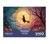 Sinoshow_24085_a_Beautiful_Illustration_of_a_Witch_Flying_on_he_49356cf0-6187-46ef-8472-63a3630266ab_4 1000 Pièces Puzzles Difficile, Dur, Quasi Impossible Puzzle, Jouets Éducatifs Uniques Et Stimula