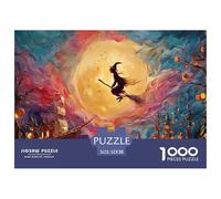 Sinoshow_24085_a_Beautiful_Illustration_of_a_Witch_Flying_on_he_49356cf0-6187-46ef-8472-63a3630266ab_2 1000 Pièces Puzzles Difficile, Dur, Quasi Impossible Jeu De Puzzle, Jeu Familial Anti-Stress, Ca