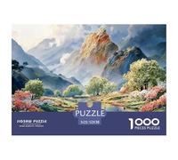 Sinoshow_24085_a_Beautiful_Landscape_Painting_of_Green_Mountain_07968174-7bd7-48f2-bd20-0c227b7b1026_3 1000 Pièces Casse-tête Stimulant Et Éducatif Puzzle, Cadeau De Noël Aux Images Éclatantes, Cadea