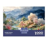 Sinoshow_24085_a_Beautiful_Landscape_Painting_of_Green_Mountain_07968174-7bd7-48f2-bd20-0c227b7b1026_2 1000 Pièces Casse-tête Difficile, Dur, Quasi Impossible Puzzle, Jouets Éducatifs Uniques Et Stim