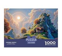 Sinoshow_24085_a_Beautiful_Landscape_Painting_of_Mountains_Tree_de5c21a2-d4e4-4907-a497-34c0217b75b2_2 1000 Pièces Casse-tête Amusant, Stimulant Et Cérébral Puzzle, Cadeau De Noël Aux Images Éclatant