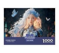 Sinoshow_24085_a_Beautiful_Silver-Haired_Girl_in_an_Elegant_and_72984707-f4aa-4286-810e-5a2e71ffc4c1_2 1000 Pièces Casse-tête Difficile, Dur, Quasi Impossible Jeu De Puzzle, Cadeau De Noël Aux Images