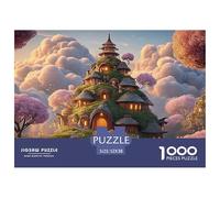 Sinoshow_24085_a_Beautiful_Temple_Surrounded_by_Clouds_and_Illu_949b6553-b3e2-408a-969a-665c49cb9aaa_4 1000 Pièces Casse-tête Difficile, Dur, Quasi Impossible Jeu De Puzzle, Cadeau De Noël Aux Images