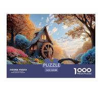 Sinoshow_24085_a_Beautiful_Water_Mill_in_The_Forest_Surrounded__17eeb41d-f7e9-42d6-8867-6c49ccf16e26_2 1000 Pièces Casse-tête Amusant, Stimulant Et Cérébral Jeu De Puzzle, Jeu Familial Anti-Stress, J