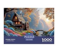 Sinoshow_24085_a_Beautiful_Water_Mill_in_The_Forest_Surrounded__17eeb41d-f7e9-42d6-8867-6c49ccf16e26_4 1000 Pièces Casse-tête Amusant, Stimulant Et Cérébral Puzzle, Jeu Familial Anti-Stress, Jouets F