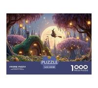 Sinoshow_24085_a_Beautiful_Witch_Flying_on_Her_Broom_Over_The_f_9d9f1a00-0343-4814-991f-c4008f268c46_3 1000 Pièces Casse-tête Stimulant Et Éducatif Puzzle, Jouets Éducatifs Uniques Et Stimulants,Stre