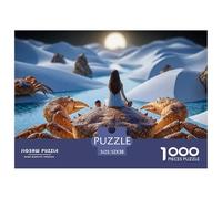 Sinoshow_24085_a_Beautiful_Woman_Sits_ATOP_an_Enormous_Crab._th_b8c3b9b8-f99c-4cd9-84fb-676841f06565_3 1000 Pièces Casse-tête Difficile, Dur, Quasi Impossible Puzzle, Jeu Familial Anti-Stress, Jouets