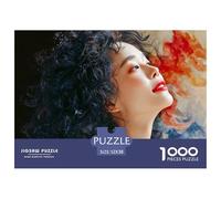 Sinoshow_24085_a_Beautiful_Woman_with_Black_Curly_Hair_Wearing__3f3be6ff-0653-4afb-85c3-cca496980ebf_4 1000 Pièces Puzzles Difficile, Dur, Quasi Impossible Jeu De Puzzle, Jouets Éducatifs Uniques Et