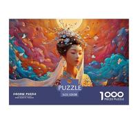 Sinoshow_24085_a_Beautiful_Young_Woman_Wearing_Red_and_Gold_EMB_65130453-c432-4538-83dd-d7f7cd73b2f4_1 1000 Pièces Casse-tête Amusant, Stimulant Et Cérébral Puzzle, Cadeau De Noël Aux Images Éclatant