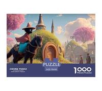 Sinoshow_24085_a_Black_Cat_Dressed_in_Red_and_Blue_Riding_on_th_cf93bb57-e02c-4499-8608-7b3328f8deab_2 1000 Pièces Casse-tête Stimulant Et Éducatif Jeu De Puzzle, Jeu Familial Anti-Stress, Jouets Fam