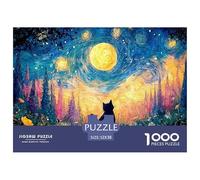 Sinoshow_24085_a_Black_Cat_Sits_in_The_Forest_Surrounded_by_flo_640b7c42-701c-4e51-89b1-b86471fdc38a_3 1000 Pièces Casse-tête Stimulant Et Éducatif Puzzle, Jeu Familial Anti-Stress, Cadeaux D'anniver