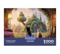 Sinoshow_24085_a_Black_Cat_Sits_on_The_Red_Sofa_in_Front_of_an__bc758118-ca9e-4af0-a104-010445690f30_3 1000 Pièces Casse-tête Stimulant Et Éducatif Jeu De Puzzle, Jeu Familial Anti-Stress, Cadeaux D'