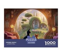 Sinoshow_24085_a_Black_Cat_Sits_on_The_Red_Sofa_in_Front_of_an__cfd44ed2-2a94-4b15-8f27-138bceaca88c_1 1000 Pièces Casse-tête Stimulant Et Éducatif Puzzle, Jouets Éducatifs Uniques Et Stimulants,Stre