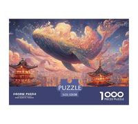 Sinoshow_24085_a_Blue_Whale_Floating_Over_The_City_with_Other_w_37fa08b1-9732-4dff-bd19-0909f95e0f9e_2 1000 Pièces Casse-tête Stimulant Et Éducatif Jeu De Puzzle, Cadeau De Noël Aux Images Éclatantes