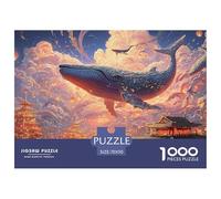 Sinoshow_24085_a_Blue_Whale_Floating_Over_The_City_with_Other_w_37fa08b1-9732-4dff-bd19-0909f95e0f9e_1 1000 Pièces Casse-tête Difficile, Dur, Quasi Impossible Jeu De Puzzle, Jeu Familial Anti-Stress,
