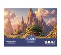 Sinoshow_24085_a_Breathtaking_View_of_The_Red_Desert_Mountains__d4c008bc-6078-4b9d-903a-c60d315d3233_1 1000 Pièces Casse-tête Difficile, Dur, Quasi Impossible Jeu De Puzzle, Jeu Familial Anti-Stress,