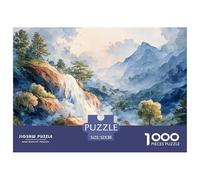 Sinoshow_24085_a_Breathtaking_Waterfall_Cascades_Down_The_Rocky_d45e332d-96b0-4efb-845f-befda2055779_3 1000 Pièces Casse-tête Difficile, Dur, Quasi Impossible Jeu De Puzzle, Jouets Éducatifs Uniques