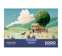 Sinoshow_24085_a_Cartoon-Style_Drawing_of_Animals_Living_on_an__50676713-f1bf-466f-917a-350c5a578376_3 1000 Pièces Casse-tête Amusant, Stimulant Et Cérébral Jeu De Puzzle, Jouets Éducatifs Uniques Et