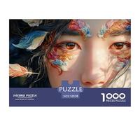 Sinoshow_24085_a_Close-up_of_The_Face_of_an_Asian_Girl_with_Bla_c0acfadb-1754-4a5f-8f81-f9d42d76b4f2_2 1000 Pièces Casse-tête Stimulant Et Éducatif Puzzle, Jeu Familial Anti-Stress, Jouets Familiaux