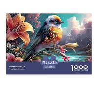 Sinoshow_24085_a_Colorful_Bird_perches_on_The_stem_of_an_elegan_907daf85-31e0-4beb-be22-4fb47943e1bd_3 (1) 1000 Pièces Casse-tête Stimulant Et Éducatif Jeu De Puzzle, Jouets Éducatifs Uniques Et Stim