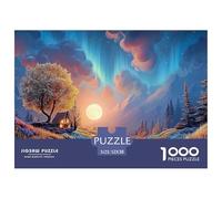 Sinoshow_24085_a_Colorful_Forest_with_a_River_a_Full_Moon_and_v_c0274d81-0631-4375-b1a3-7f48292d63e9_1 1000 Pièces Puzzles Stimulant Et Éducatif Puzzle, Jouets Éducatifs Uniques Et Stimulants,Stress