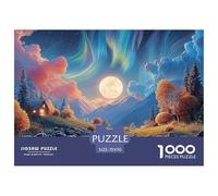 Sinoshow_24085_a_Colorful_Forest_with_a_River_a_Full_Moon_and_v_c0274d81-0631-4375-b1a3-7f48292d63e9_2 1000 Pièces Puzzles Difficile, Dur, Quasi Impossible Puzzle, Cadeau De Noël Aux Images Éclatante
