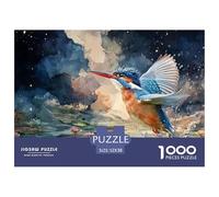Sinoshow_24085_a_Colorful_Kingfisher_Bird_is_Flying_Over_The_WA_190c6e2f-516f-4f4a-a752-6c50fa34454a_3 1000 Pièces Casse-tête Difficile, Dur, Quasi Impossible Jeu De Puzzle, Jeu Familial Anti-Stress,