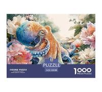 Sinoshow_24085_a_Colorful_Octopus_Swimming_in_The_Ocean_surroun_fcd7658b-f4a8-4e99-afe9-573872267a74_4 1000 Pièces Casse-tête Difficile, Dur, Quasi Impossible Puzzle, Jouets Éducatifs Uniques Et Stim
