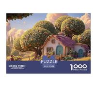 Sinoshow_24085_a_Cozy_Cottage_with_White_Walls_and_a_Red_Roof_s_47cb4564-d010-4990-a857-99b516fdfc86_1 1000 Pièces Casse-tête Difficile, Dur, Quasi Impossible Jeu De Puzzle, Jeu Familial Anti-Stress,