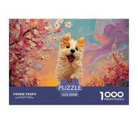 Sinoshow_24085_a_Cute_and_Happy_Puppy_Running_in_The_Style_of_a_1f266248-4acd-485e-b0b6-49cd61298846_2 1000 Pièces Puzzles Difficile, Dur, Quasi Impossible Puzzle, Jouets Éducatifs Uniques Et Stimula