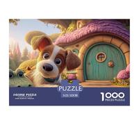 Sinoshow_24085_a_Cute_Brown_and_White_Puppy_with_big_Expressive_8501b5b7-1fd7-4411-81d6-cdc03e236378_3 1000 Pièces Casse-tête Difficile, Dur, Quasi Impossible Jeu De Puzzle, Cadeau De Noël Aux Images