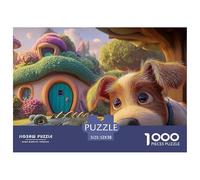 Sinoshow_24085_a_Cute_Brown_and_White_Puppy_with_big_Expressive_8501b5b7-1fd7-4411-81d6-cdc03e236378_2 1000 Pièces Casse-tête Stimulant Et Éducatif Puzzle, Jouets Éducatifs Uniques Et Stimulants,Stre