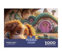 Sinoshow_24085_a_Cute_Brown_and_White_Puppy_with_big_Expressive_8501b5b7-1fd7-4411-81d6-cdc03e236378_4 1000 Pièces Casse-tête Stimulant Et Éducatif Jeu De Puzzle, Jeu Familial Anti-Stress, Jouets Fam