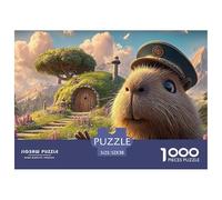 Sinoshow_24085_a_Cute_Capybara_with_Fluffy_Fur_Wearing_an_Asian_77f9d339-5761-4a43-9bcc-bd5a488dda41_3 1000 Pièces Casse-tête Amusant, Stimulant Et Cérébral Puzzle, Jouets Éducatifs Uniques Et Stimul