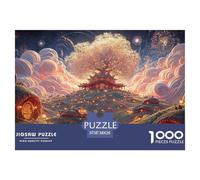Sinoshow_24085_a_Cute_Fantasy_World_with_Hobbit-Like_Huts_a_lar_cc04eec0-a4ea-41c1-b885-8117ca49021d_4 1000 Pièces Casse-tête Amusant, Stimulant Et Cérébral Puzzle, Jouets Éducatifs Uniques Et Stimul