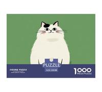 Sinoshow_24085_a_Cute_Fat_Cat_Simple_Drawing_Style_Flat_illustr_5e932105-6eae-44df-8626-451c465bf246_4 1000 Pièces Casse-tête Difficile, Dur, Quasi Impossible Jeu De Puzzle, Jeu Familial Anti-Stress,