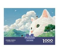 Sinoshow_24085_a_Cute_Girl_with_big_Eyes_is_Sitting_on_The_Head_fbee6698-5458-476a-b876-c2e628688c3a_3 1000 Pièces Casse-tête Amusant, Stimulant Et Cérébral Jeu De Puzzle, Jouets Éducatifs Uniques Et