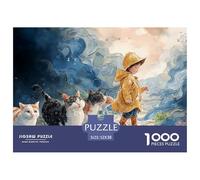 Sinoshow_24085_a_Cute_Little_Girl_Wearing_Yellow_Raincoat_and_b_6ad908d1-6b52-4e06-a8cd-dc5421af128e_2 1000 Pièces Casse-tête Stimulant Et Éducatif Puzzle, Jouets Éducatifs Uniques Et Stimulants,Stre