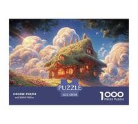 Sinoshow_24085_a_Cute_Little_House_Made_of_Green_Grass_with_whi_ed9e2288-2249-4bad-b8a0-c4f26edfff53_1 1000 Pièces Casse-tête Difficile, Dur, Quasi Impossible Puzzle, Cadeau De Noël Aux Images Éclata